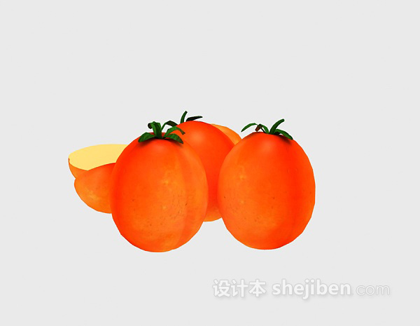 西红柿水果3d模型下载