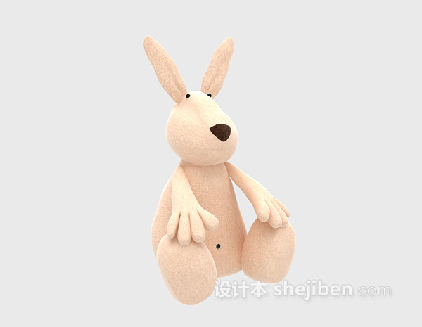 设计本儿童玩具袋鼠 3d模型下载