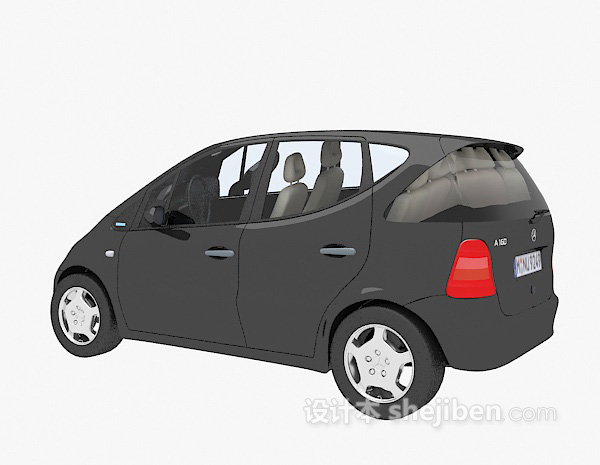 设计本黑色max汽车3d模型下载