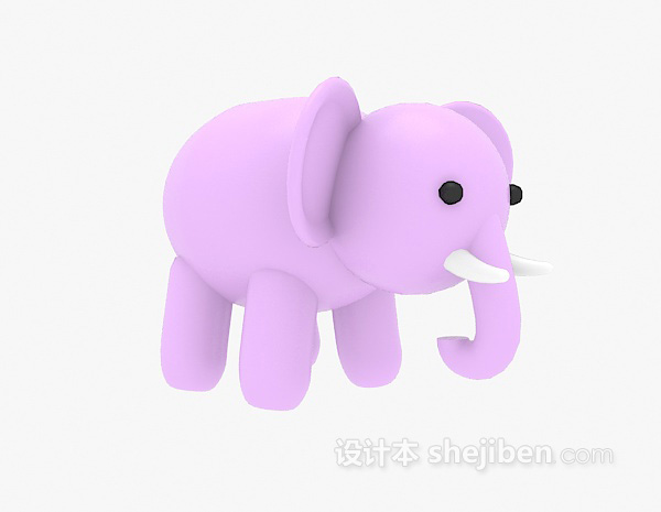 设计本儿童玩具小象3d模型下载