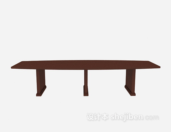 现代风格长凳3d模型下载