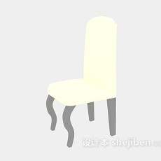 欧式高背椅3d模型下载