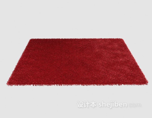 现代风格红色地毯3d模型下载