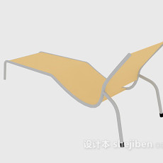 休闲躺椅3d模型下载