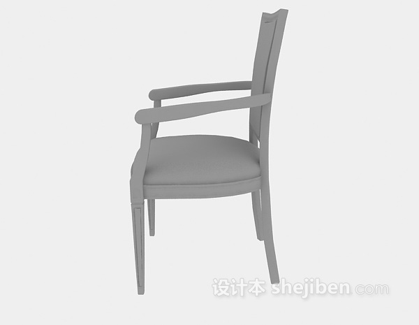 实木椅子免费3d模型下载