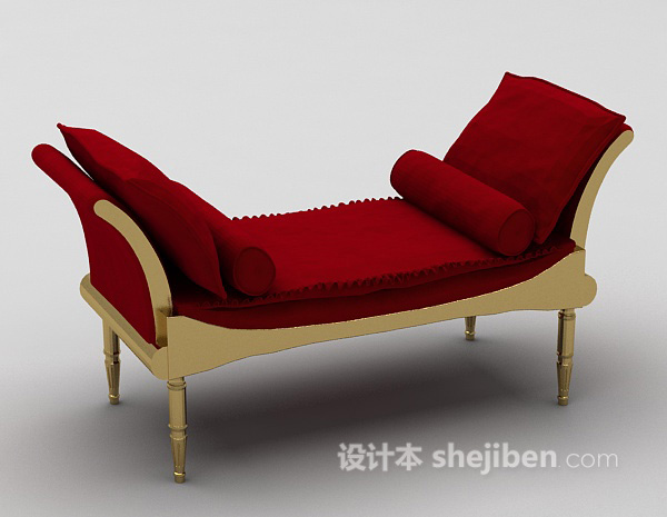 免费躺椅沙发3d模型下载