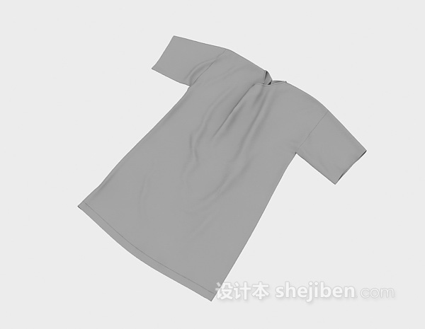 现代风格T恤3d模型下载