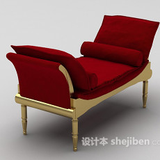 躺椅沙发3d模型下载