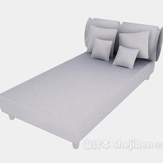 休闲单人床垫3d模型下载