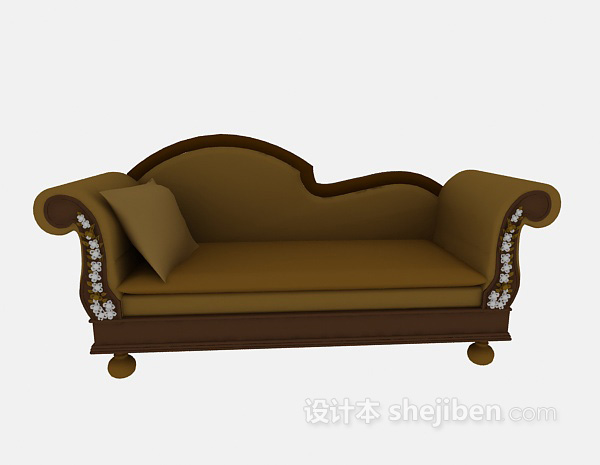 欧式风格欧式沙发3d模型下载