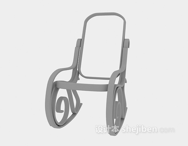 个性木椅3d模型下载