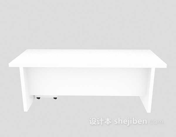 现代风格长木桌3d模型下载