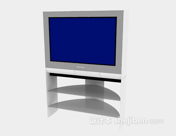 现代风格电视显示屏3d模型下载