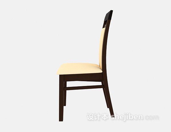 木椅子3d模型下载
