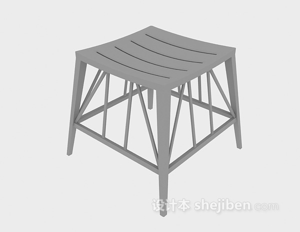 现代风格简易家居椅3d模型下载