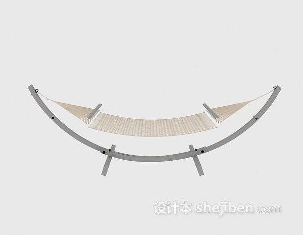 现代风格吊床躺椅3d模型下载