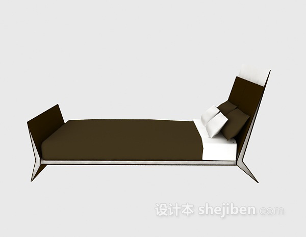 现代风格沙发床3d模型下载