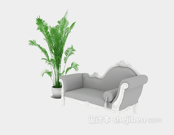 免费欧式沙发椅3d模型下载