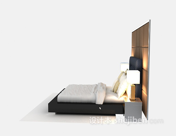 现代床具3d模型推荐
