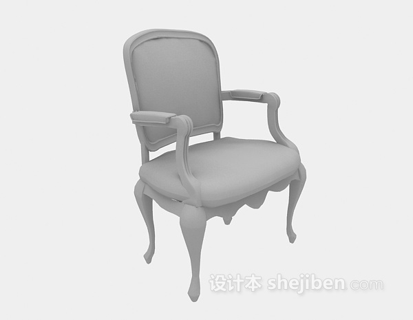 欧式木椅3d模型