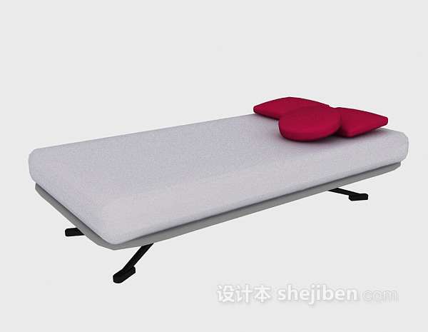 免费休闲床垫3d模型下载