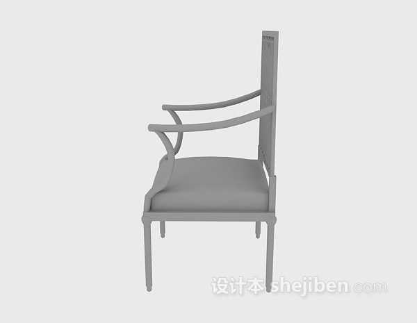 木质椅子模型3d下载