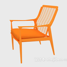 木质休闲椅3d模型下载