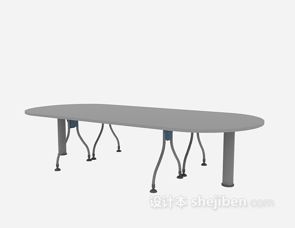 现代风格会议桌3d模型下载