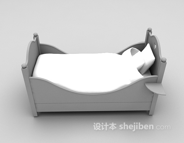 儿童床3d模型下载