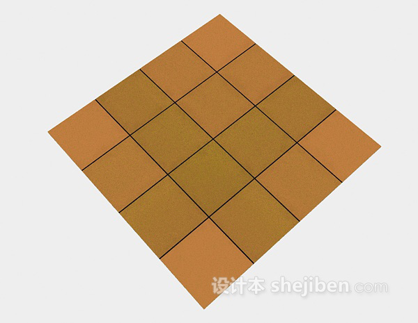 现代风格地毯3d模型下载