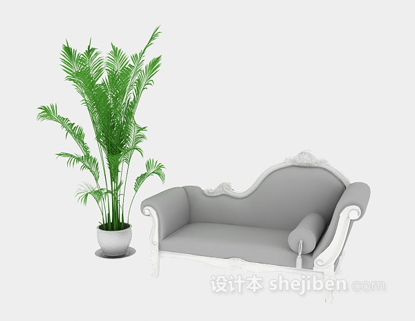 欧式风格欧式沙发椅3d模型下载