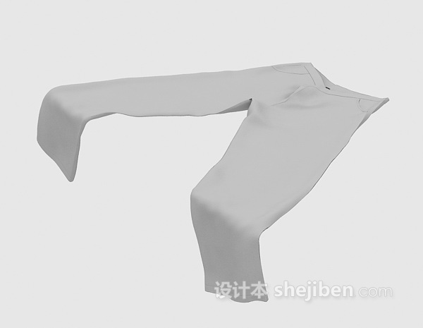 现代风格裤子3d模型下载