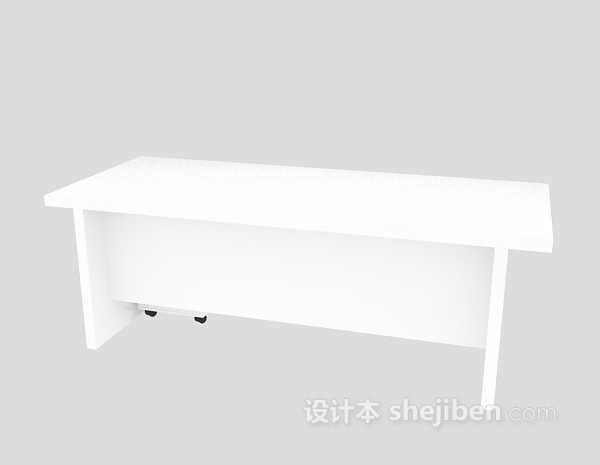 免费长木桌3d模型下载