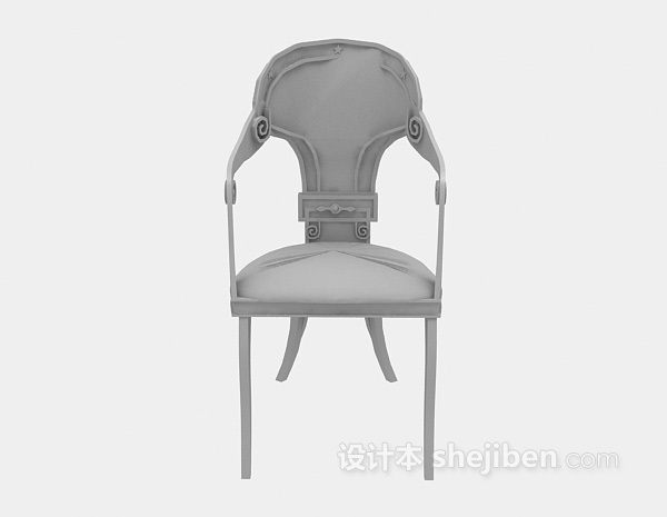 欧式风格欧式木椅3d模型下载