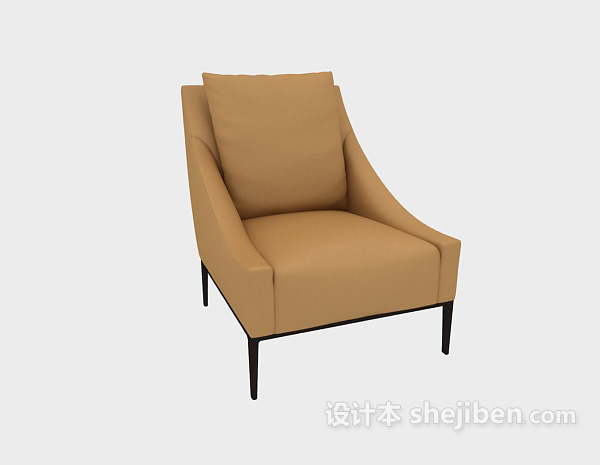 免费休闲家具靠椅3d模型下载