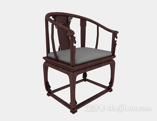 实木中式风格扶手椅
