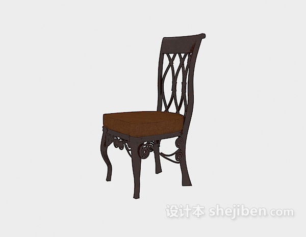 欧式风格餐桌椅3d模型下载