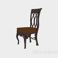 欧式风格餐桌椅3d模型下载