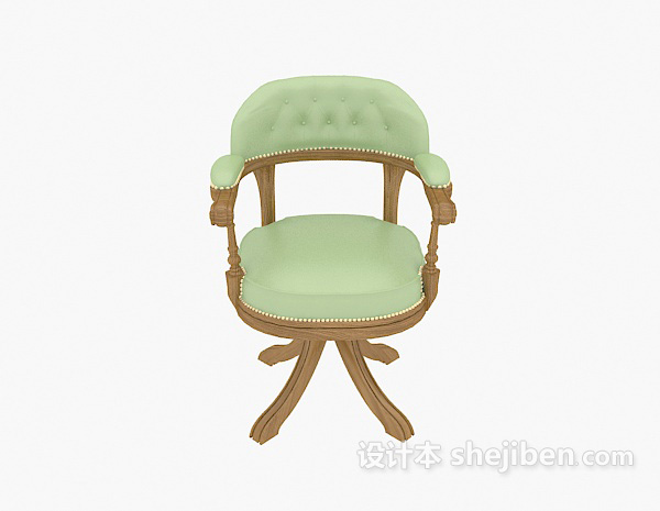 欧式风格欧式精致扶手休闲椅3d模型下载