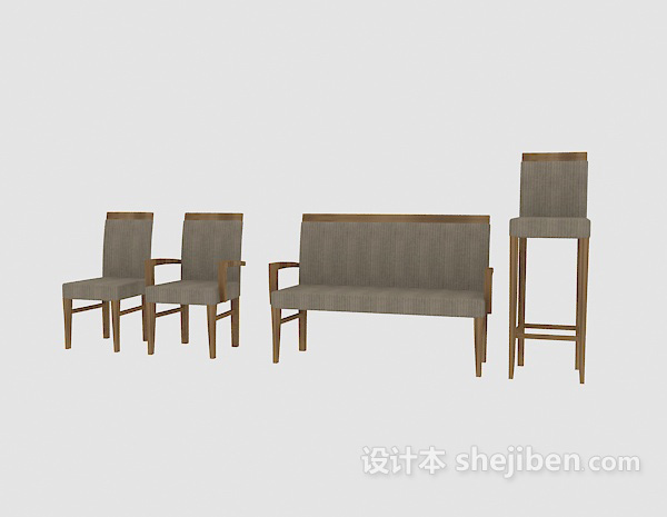 免费家居椅集合3d模型下载