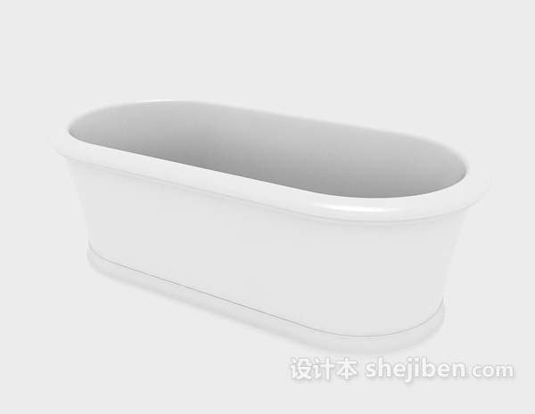 免费长形浴缸3d模型下载