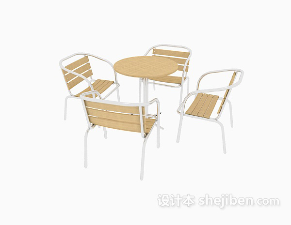 现代风格娱乐休闲桌椅3d模型下载