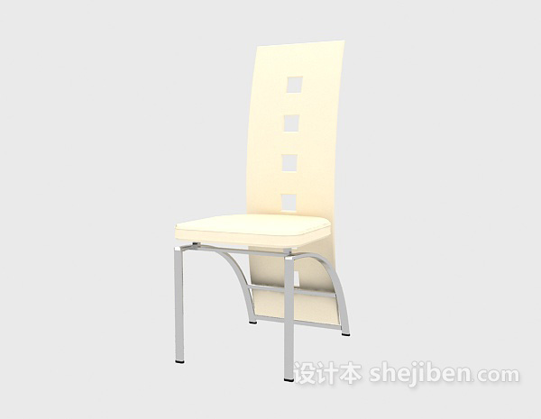 免费无扶手实木椅3d模型下载