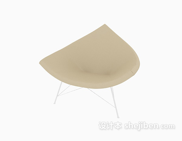 免费现代个性休闲椅3d模型下载