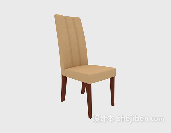 靠背餐椅3d模型下载