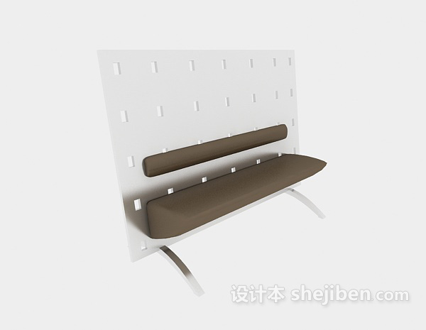 创意休闲长椅3d模型下载