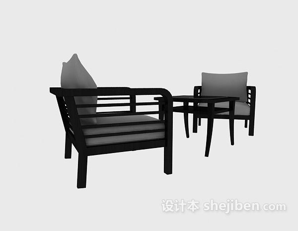 现代沙发椅3d模型下载