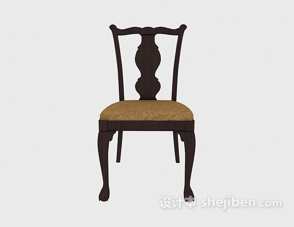 欧式风格欧式传统家居椅3d模型下载