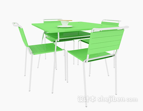 现代风格现代休闲桌椅3d模型下载