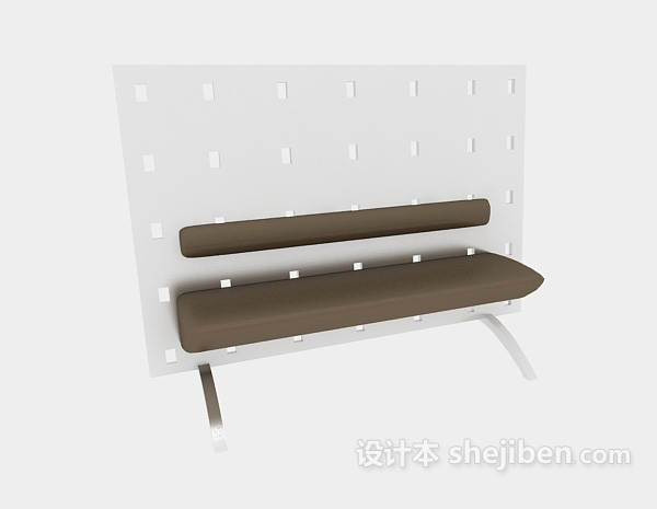 免费创意休闲长椅3d模型下载